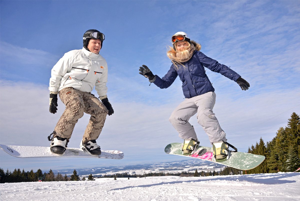 Snowboard fahren